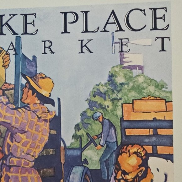 Seattle Pike Place Market Annual Fair Poster 1982 75th Celebration Lithograph - Picture 5 of 13